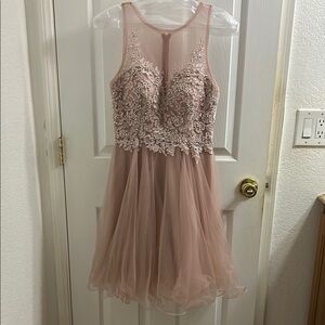 Elegant Pink Semi Formal Dress